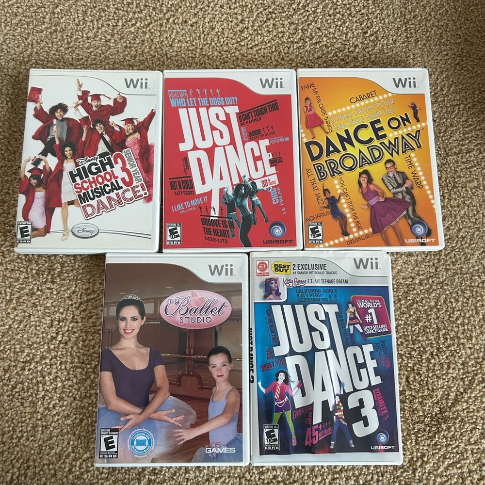 Wii Dance and Ballet Game Bundle!!